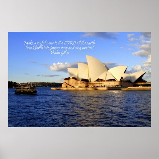 Sydney Opera House, Australien Poster (Vorne)