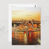 Sydney Opera House, Australien Postkarte (Vorne/Hinten)