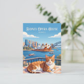 Sydney Opera House Australien Postkarte (Stehend Vorderseite)