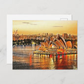 Sydney Opera House, Australien Postkarte (Vorne/Hinten)