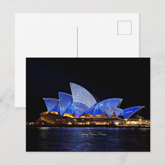 Sydney Opera House, Australien Postkarte (Vorne/Hinten)