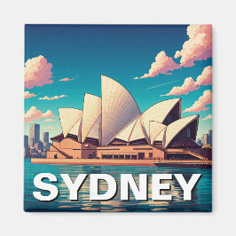 Sydney Opera House Australien Seitenansicht Magnet