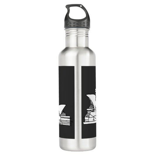 Sydney Opera House Australien zeichne Souvenir Edelstahlflasche (Rückseite)
