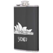 Sydney Opera House Australien zeichne Souvenir Flachmann (Links)