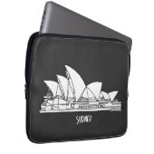 Sydney Opera House Australien zeichne Souvenir Laptopschutzhülle (Vorne Rechts)