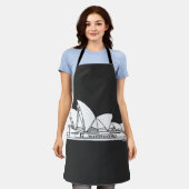 Sydney Opera House Australien zeichne Souvenir Schürze (Getragen)