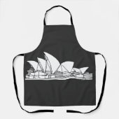 Sydney Opera House Australien zeichne Souvenir Schürze (Vorderseite)