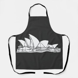 Sydney Opera House Australien zeichne Souvenir Schürze