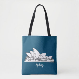 Sydney Opera House Australien zeichne Souvenir Tasche