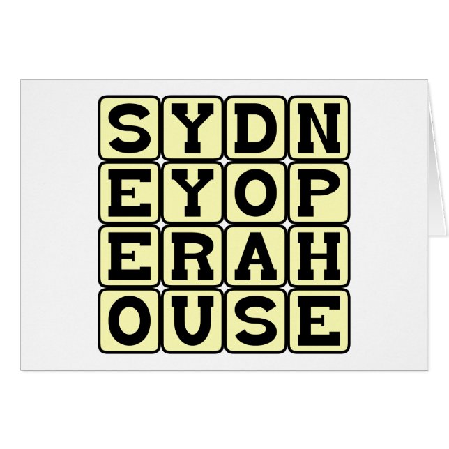 Sydney Opera House, australische Sehenswürdigkeit (Vorderseite (Horizontal))