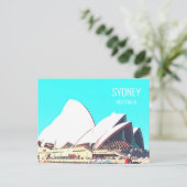 Sydney Opera House Australischer Reisedruck Postkarte (Stehend Vorderseite)