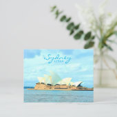 Sydney Opera House Australischer Reisedruck Postkarte (Stehend Vorderseite)