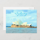 Sydney Opera House Australischer Reisedruck Postkarte (Vorne/Hinten)