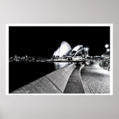 Sydney Opera House B&W Poster (Vorne)