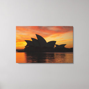 Sydney Opera House bei Morgendämmerung, Sydney, Ne Leinwanddruck