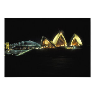 Sydney Opera House bei Nacht, New South Wales, 2 Fotodruck