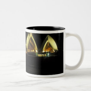 Sydney Opera House bei Nacht, New South Wales, 2 Zweifarbige Tasse