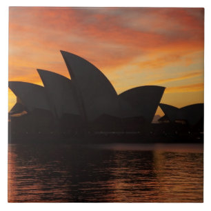 Sydney Opera House bei Tagesanbruch, Sydney, New S Fliese