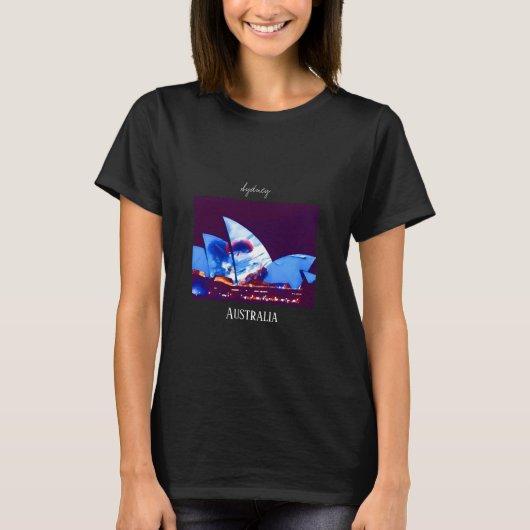 Sydney Opera House bunt Australien T-Shirt (Vorderseite)