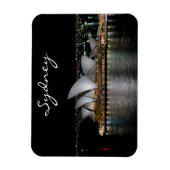 Sydney Opera House by Night, Australien, Foto Magnet (Vertikal)