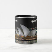 Sydney Opera House by Night, Australien, Foto Tasse (Zentrum)
