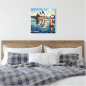 Sydney Opera House Hafen Segeln Gespannte Leinwand (Insitu (Schlafzimmer))