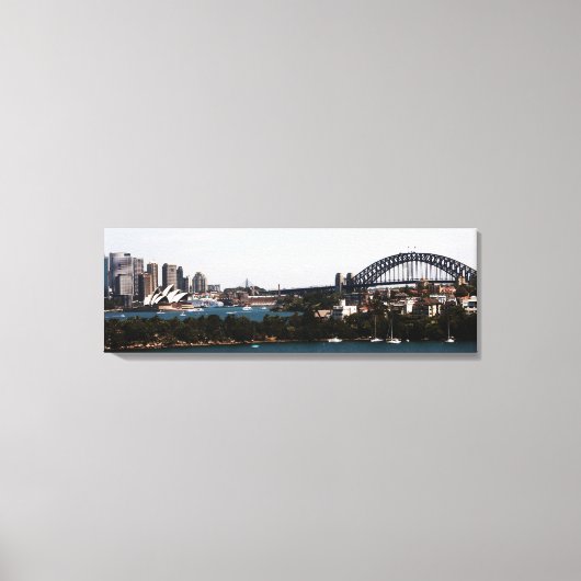 Sydney" Opera House & Harbour Bridge Leinwand (Vorderseite)