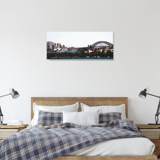 Sydney" Opera House & Harbour Bridge Leinwand (Insitu (Schlafzimmer))