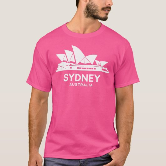 Sydney Opera House Iconic Australia Sehenswürdigke T-Shirt (Vorderseite)