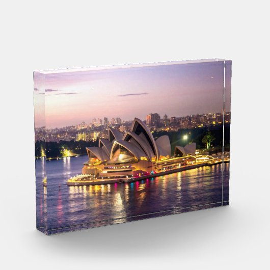 Sydney Opera House im Abend Fotoblock (Links)