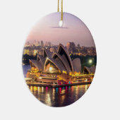 Sydney Opera House im Abend Keramik Ornament (Rechts)