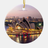 Sydney Opera House im Abend Keramik Ornament (Vorne)