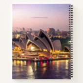 Sydney Opera House im Abend Notizblock (Rückseite)
