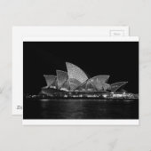 Sydney Opera House in Night Australia Postkarte (Vorne/Hinten)