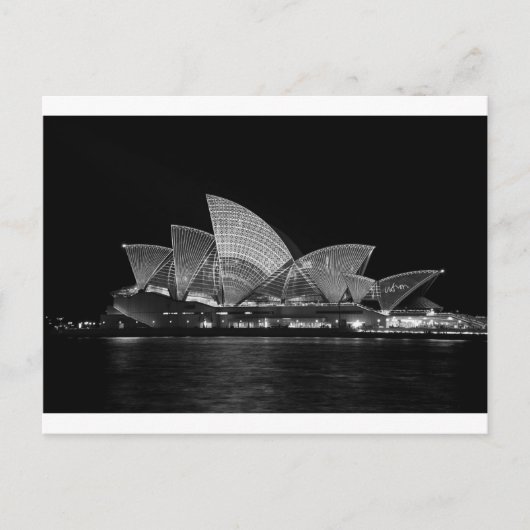 Sydney Opera House in Night Australia Postkarte (Vorderseite)