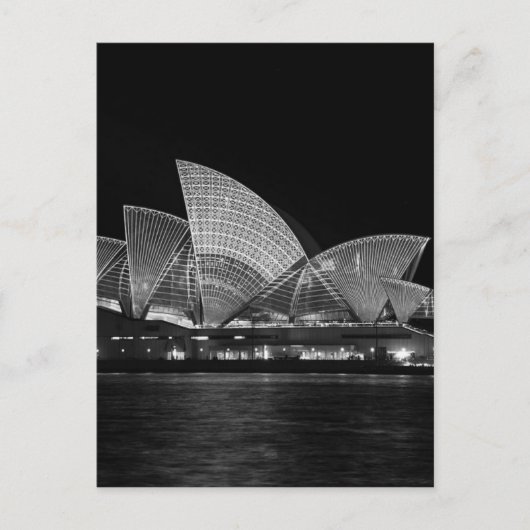 Sydney Opera House in Night Australia Postkarte (Vorderseite)