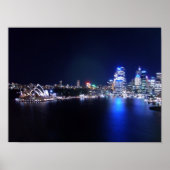 Sydney Opera House in Night Poster (Vorne)