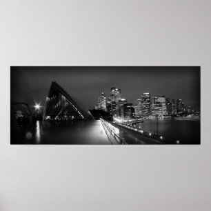Sydney Opera House in Night Poster