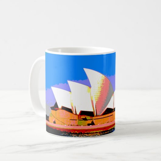 Sydney Opera House Kaffeetasse (Vorderseite Links)