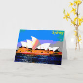 Sydney Opera House Karte (Gelbe Blume)