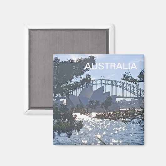 Sydney Opera House Magnet (Vorderseite/Rückseite)
