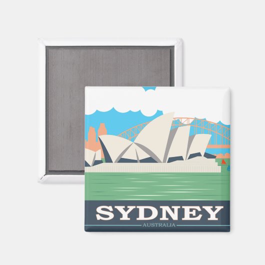 Sydney Opera House Magnet (Vorderseite/Rückseite)