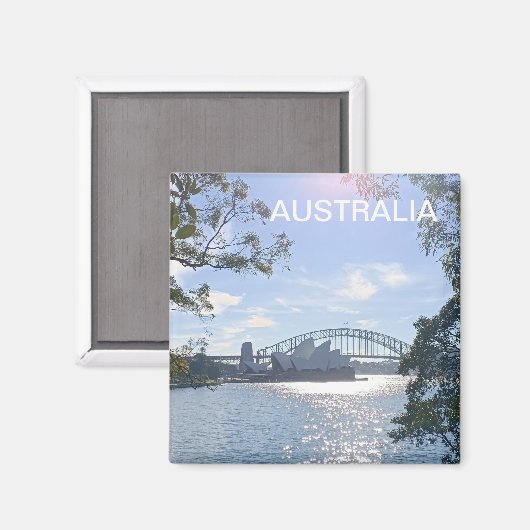 Sydney Opera House Magnet (Vorderseite/Rückseite)