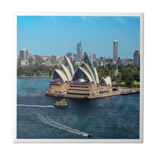 Sydney - OPERA HOUSE - Panorama Fliese (Vorderseite)