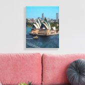 Sydney - OPERA HOUSE - Panorama Leinwanddruck (Insitu (Wohnzimmer))
