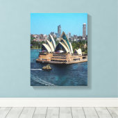 Sydney - OPERA HOUSE - Panorama Leinwanddruck (Insitu (Holzboden))