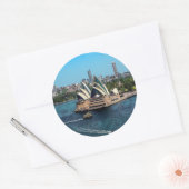 Sydney - OPERA HOUSE - Panorama Runder Aufkleber (Umschlag)