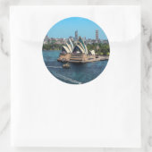 Sydney - OPERA HOUSE - Panorama Runder Aufkleber (Tasche)