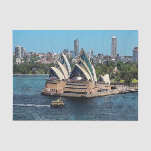 Sydney - OPERA HOUSE - Panorama Seidenpapier (Vorderseite)