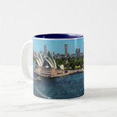 Sydney - OPERA HOUSE - Panorama Zweifarbige Tasse (Vorderseite Links)